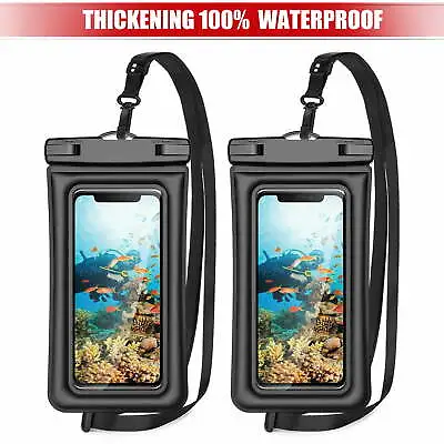 $8.65 • Buy 1/2 Underwater Waterproof Phone Pouch Dry Bag Float Case Cover Fr IPhone Samsung