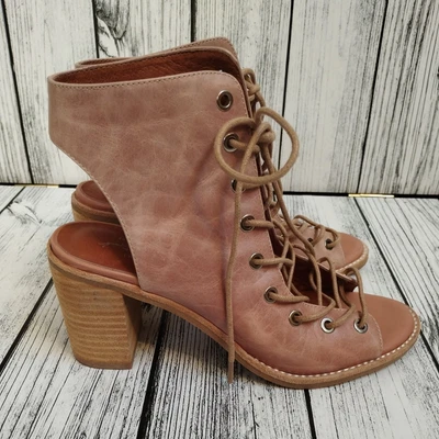 £38 • Buy Jeffrey Campbell Free People Cors Lace-up  Heeled Leather Ankle Boots UK 5.5 