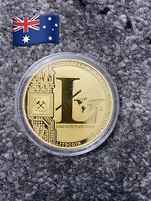 $5.50 • Buy Litecoin Lite Coin Gold Plated,  Ethereum Dash Novelty Collectible ￼Bitcoin Gift