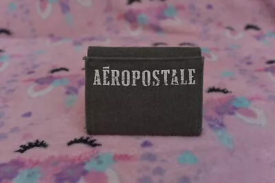 Men's Aeropostale Canvas Wallet Gray Tri-Fold • $14