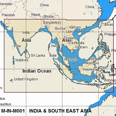 C-Map MAX MEGAWIDE M-IN-M001 Chart C-CARD INDIA & SOUTH EAST ASIA • $327.18