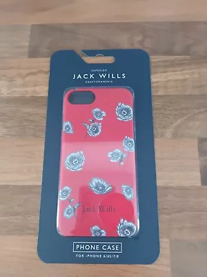 £2.99 • Buy Brand New Jack Wills Flint Floral IPhone 6/6S/7/8 Case Red Phone Cover Mobile 