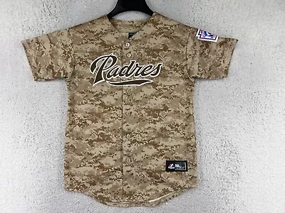 VTG San Diego Padres Jersey Youth Large Brown Little League Desert Digital Camo • $15.94