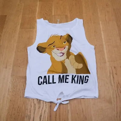 Disney The Lion King Crop Vest T Shirt XS S Simba Tee Tank Top Disneyland • £6.99