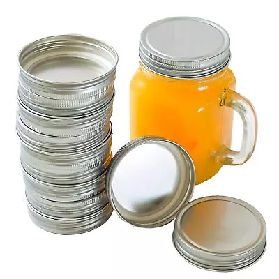 Mason Jar Lids Solid Canning Lids (Set Of 12) Party Favors Fits 8 Oz 12 O... • $12.35