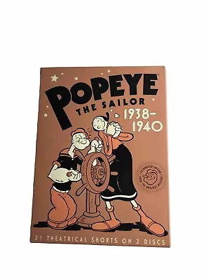 Popeye The Sailor: 1938-40 Vol 2 DVD Vintage Cartoons Classic • $8.99