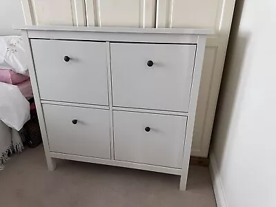 ‘IKEA’ Hemnes White Shoe Storage Cabinet Cupboard • £0.99