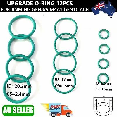 Green O-ring For Gel Blaster Plunger Head Gen 8 9 10 ACR/M4A1/SCAR/Vec V2 Oring • $3.92