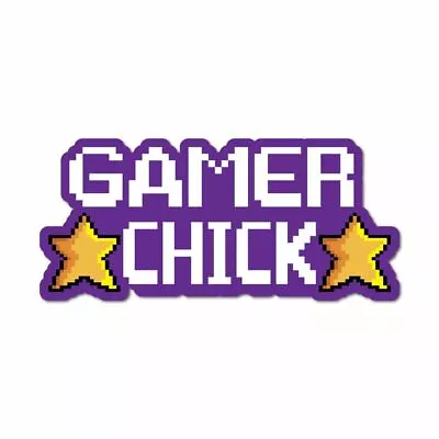 Gamer Chick Sticker Decal Gaming Woman Cute 8Bit • $3.99