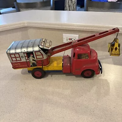 Vintage Metal Toy Crane Truck • $50