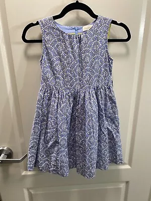 Mini Boden Blue Floral Dress Size 7-8 Year Old  • $15