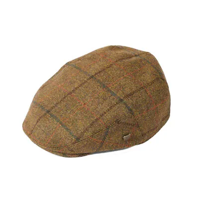 Failsworth Men's Brown Gamekeeper Wool Water Repellent Flat Cap • £21.54