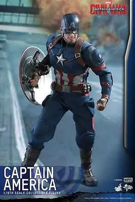 Hot Toys 1/6 Captain America Civil War Mms350 Captain America Steve Rogers • $987.79