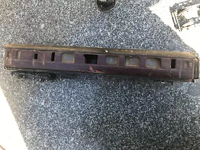 O Gauge Metal Coach / Wood Wagons Very Rough For Spares Repairs  See Photos+text • £18
