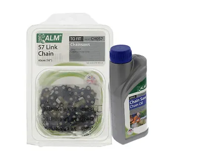 £19.49 • Buy Chainsaw Chain 40cm 16 In 57 Link INC OIL For HANDY HANSEATIC HERKULES HITACHI