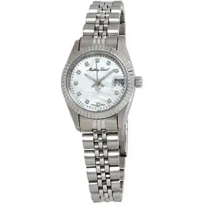 Mathey-Tissot Mathey II Quartz Crystal White MOP Dial Ladies Watch D710AI • $89.23