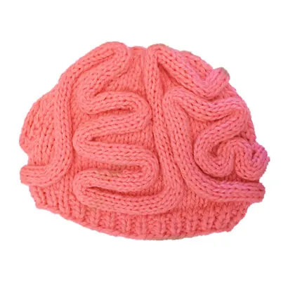 Unisex Hat Cool Hand Knitted Personality Brain Crochet Hat Cap • $23.29