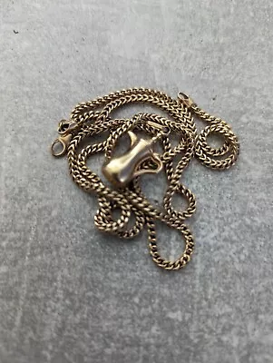 18ct Gold Chain 22  With Magic Lamp Pendant 11.2G • £550