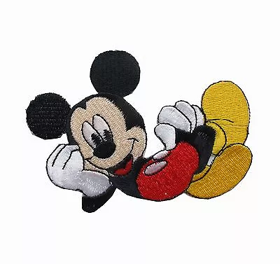 #6769S 2 3/4  Mickey Mouse Embroidery Iron On Applique Patch • $2.99