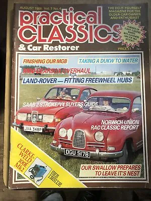 PRACTICAL CLASSICS Magazine  : August 1986 : Spitfire MGB Mini Land Rover • $5.22