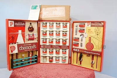 Vintage 1950’s Porter Chemcraft Senior Chemistry Set # 610 • $275