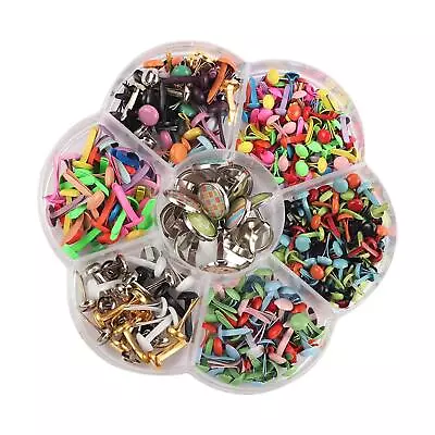 Mini Metal Brads Paper Fasteners  Embellishment For Paper Decoration • $9.48