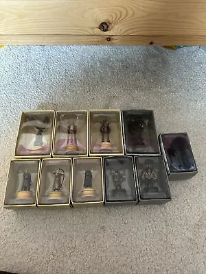 10 X The Lord Of The Rings Lead Chess Set Pieces Figures Eaglemoss BNIB • £12