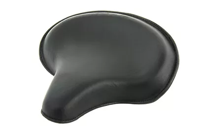 HARLEY Replica Black Leather Deluxe Solo Seat Without Skirt Fits 1936-1940 EL • $549.85