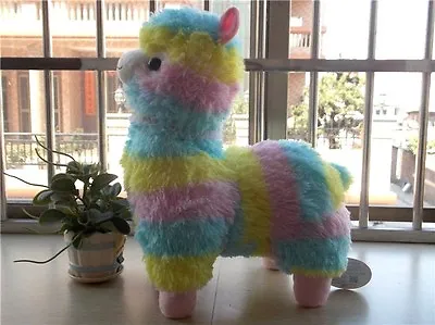 Large New Rainbow Arpakasso Alpacasso Colourful Alpaca Plush Toy Gift 20  • $27.65