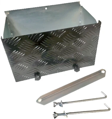 $159 • Buy Manutec Sturdy Galvanized Battery Box Set Trailer Caravan Spare Part