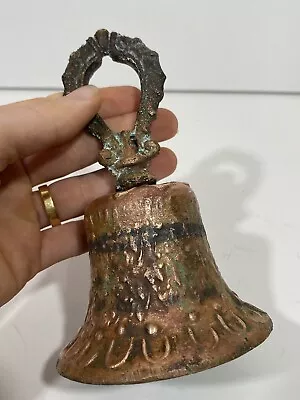 Antique Primitive Bronze & Copper Mixed Metal Mission Bell • $9.99