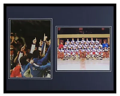 Mike Eruzione Signed Framed 16x20 Photo Set JSA 1980 Miracle On Ice Team USA E • $149.99