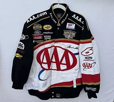 Vintage JH Design AAA  Nascar Mark Martin Size L Authentic Roush Racing Jacket • $250