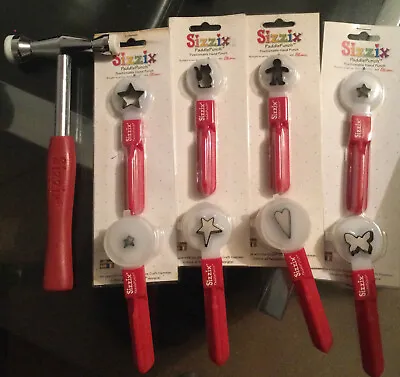 Sizzix Paddle Punches X 8 Inc Hammer • £28.50