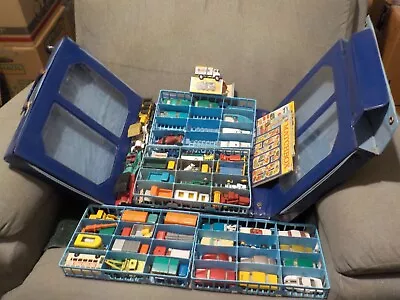 Vintage Matchbox/Lesney Lot Of 48 Cars In 1968 72-car Deluxe Collector's Case+++ • $409