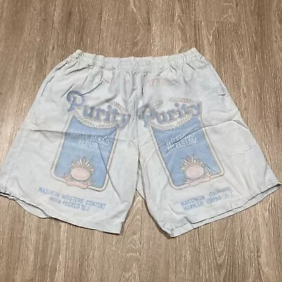 Vintage Purity Shorts XL 90s 00s Flour Athletic Basketball Workout Sweat-Short • $34.98