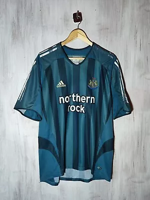 Newcastle United 2005 2006 Away Sz L Adidas Shirt Jersey Football Soccer Kit Tee • $34.95