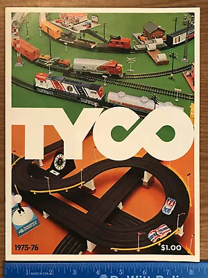 1975-76 TYCO TOY Catalog Trains SLOT CARS Petty Allison Race Set TYCOPRO 32pgs • $18.99