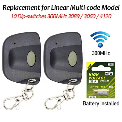 Multi-Code 3089 MultiCode 308911 For Linear MCS308911 Garage Gate Remote 300mhz • $19.88