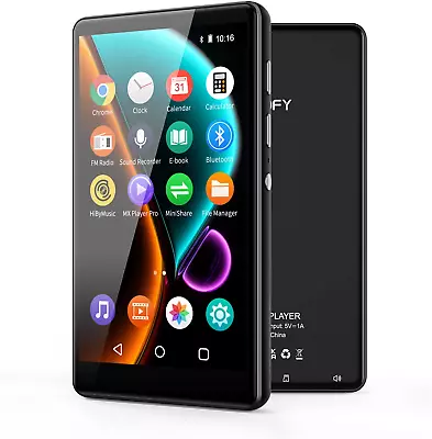 80gb Mp3 Player With Bluetooth And Wifi Swofy 4.0  Full Touch Screen Black • £57.99