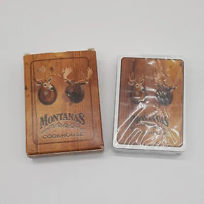 Vintage 1995 Montana's Cookhouse Canada Souvenir Deck Playing Cards Sealed • $14.53