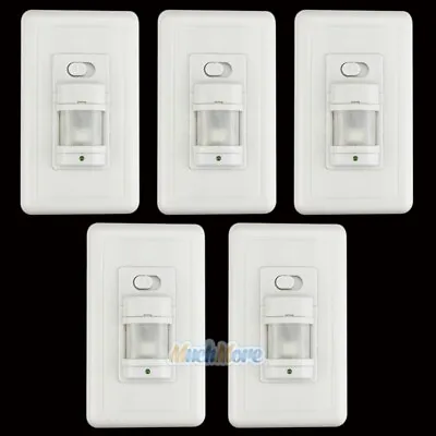 5 Pack Automatic PIR Occupancy Motion Sensor Light Switch Auto On/Off Infrared • $14.99