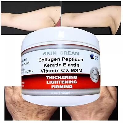 $17.99 • Buy Saggy Skin Arms Firming Wrinkled Neck Cream Collagen Keratin Elastin By ALKAVITA
