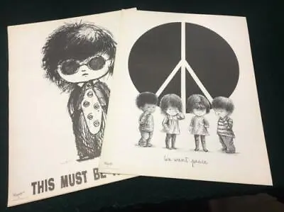 1970 Moppets Anti War Protest Peace Posters John Lennon Beatles Vietnam Children • $12.50