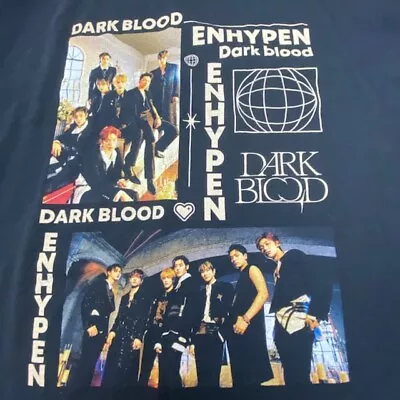 BTS Dark Blood Enhypen T Shirt 2XL Kpop Short Sleeve Black • $6.69