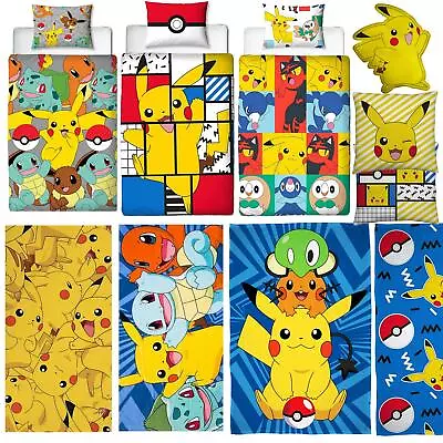 £21.85 • Buy Pokemon Bedding Pikachu Pokeball Duvets Towel Cushion Blanket - Sold Separately
