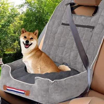 £27.97 • Buy Warm Soft Dog Car Seat Travel Carrier Bed W/ Storage Pocket Clip-On Safety Leash
