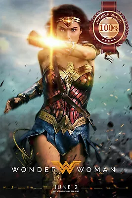 Wonder Woman 2017 Teaser Running Cinema Movie Film Original Print Premium Poster • $11.95