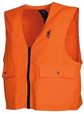 $22.49 • Buy Browning Blaze Orange Hunting Safety Vest Adult  S, M, L, XL, 2XL, 3XL