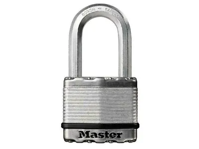 Master Lock Excell Laminated Steel 64Mm Padlock - 38Mm Shackle MLKM15LF • £15.79